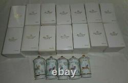 Ensemble De 19 Nouveaux Lenox L'épice Carousel Fine Porcelaine 1993 Jars Box Rare Vintage