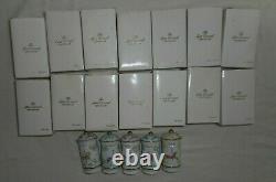 Ensemble De 19 Nouveaux Lenox L'épice Carousel Fine Porcelaine 1993 Jars Box Rare Vintage