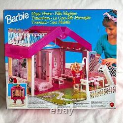 Ensemble de jeu Vintage Barbie Magic House Play Set 1545 BOÎTE NON OUVERTE Mattel 1992 Rare VGC