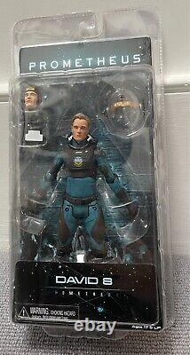 FIGURE DAVID 8 PROMETHEUS NECA AUTHENTIQUE RARE NOUVEAU SCELLÉ DANS LA BOÎTE Aliens