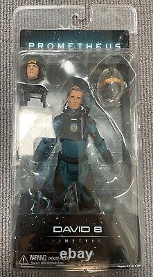 FIGURE DAVID 8 PROMETHEUS NECA AUTHENTIQUE RARE NOUVEAU SCELLÉ DANS LA BOÎTE Aliens