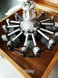 Fabulous Rare Robart R780 7 Modèle Radial Cylindre Moteur D'aéronef À La Case