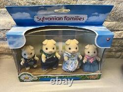 Famille Cochon Grunt de Sylvanian Families Rare Flair Calico Critters Nouvelle Boîte Retraitée