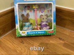 Familles Sylvanian Calico Critters magnifiques rares neuves dans la boîte maypole et danseurs