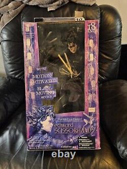 Figure rare Edward Scissorhands de 18 pouces dans sa boîte, McFarlane Toys 2002, objet de collection