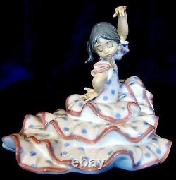 Figurine Danseuse Espagnole Lladro #5390 Marque Nib Girl Rare Flamenco Économisez$$ F/sh
