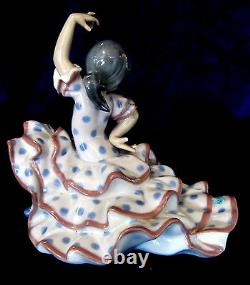 Figurine Danseuse Espagnole Lladro #5390 Marque Nib Girl Rare Flamenco Économisez$$ F/sh
