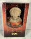 Figurine D'action Mega Scale Horror Sam De Mezco Trick'r Treat 15 Pouces Rare