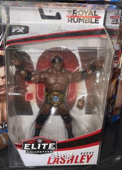 Figurine d'action WWE Elite Bobby Lashley Royal Rumble avec protecteur UV rare