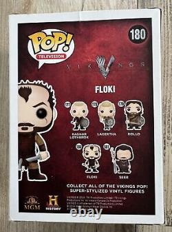 Funko Pop! #180 Floki de la série télévisée Vikings RARE? NEUF DANS LA BOÎTE! EXCELLENT