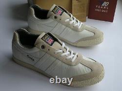 Gola Trainers En Cuir Harrier 68 1905 Made In England 8 42 Rare New Boxed White