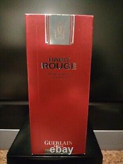 Guerlain Habit Rouge 50ml Eau de Toilette Spray. Neuf. En boîte. Formule 2000. Rare.