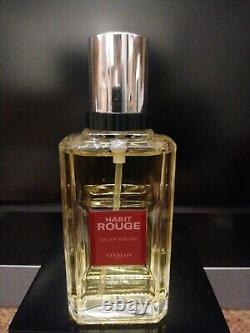 Guerlain Habit Rouge 50ml Eau de Toilette Spray. Neuf. En boîte. Formule 2000. Rare.