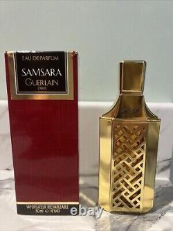 Guerlain Samsara EDP 50 ml Flacon Rare en Or Limitée Complet dans sa Boîte Nouveau