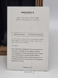 Haeckels Parfum GPS aux Algues 100ml + Voyage 1°24'9E 51°23'34N Boîte Rare Nouveau