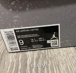 Hommes Jordan 4 Retro gris foncé/infrarouge Taille 8 UK Tout neuf dans sa boîte Rare