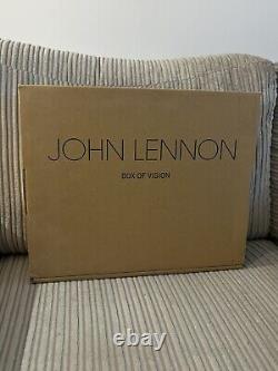 John Lennon Boîte rare de souvenirs Beatles de musique CD Box of Vision avec des disques vierges