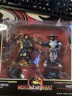 Jouets Mcfarlane Mortal Kombat SCORPION ET RAIDEN (RARE) Boîte scellée toute neuve de la marque