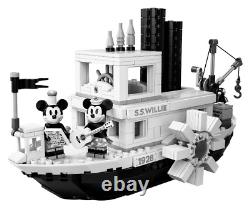 Lego 21317 Bateau À Vapeur Willie Mickey Mouse Rare #24! Nouvelle Boîte Scellée De L'usine