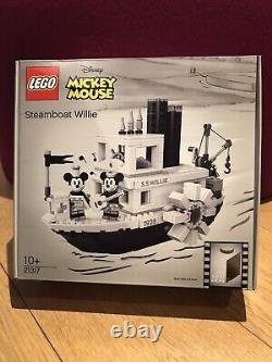 Lego 21317 Bateau À Vapeur Willie Mickey Mouse Rare #24! Nouvelle Boîte Scellée De L'usine