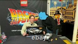 Lego Retour Vers Le Futur Delorean Time Machine (10300) Signé! Rare