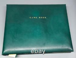 Livre de registre de gardien de jeu en cuir Aspinal of London Rare, neuf et en boîte