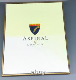 Livre de registre de gardien de jeu en cuir Aspinal of London Rare, neuf et en boîte