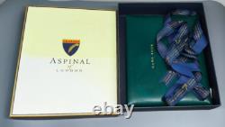 Livre de registre de gardien de jeu en cuir Aspinal of London Rare, neuf et en boîte