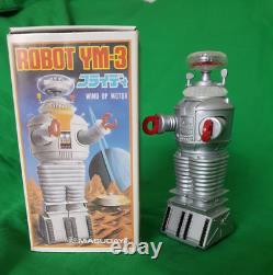 Masudaya Robot YM-3 Perdu dans l'espace à remontoir B9 Japon Nouveau dans sa boîte 1985 RARE