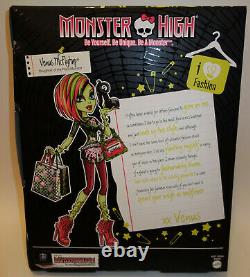 Monster High Poupée Vénus Mcflytrap J'aime Fashion Ghoulishly Cool New In Box Rare
