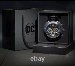 Montre Chronographe DC BATMAN Rare Édition Limitée Neuve Dans Sa Boîte Parfaite Éblouissante