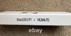 Montre de baseball Swatch x Peanuts SO29Z107 First Base Rare, neuve, dans sa boîte, jamais portée