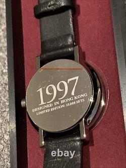 Montre pour hommes ultra rare de la cérémonie de rétrocession de Hong Kong de 1997, neuve avec boîte et papiers.