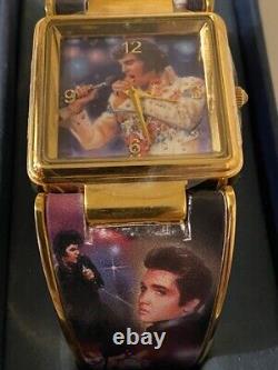 Montre unisexe à bracelet Elvis extrêmement rare, STUNNING AS NEW, avec boîte et certificat d'authenticité de Bradford Ex