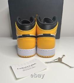 Nike Air Jordan 1 MID Taxi Taille Uk 6 Gs? Nouveau Deadstock Rare Authentique