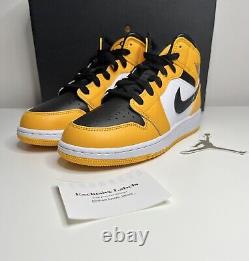 Nike Air Jordan 1 MID Taxi Taille Uk 6 Gs? Nouvelle Marque Authentic Rare Deadstock