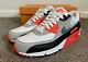 Nike Air Max 90 Infrared White Uk Taille 9 Rare 2015 Sortie Brand New & Boxed