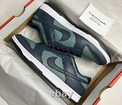 Nike Dunk Low Teal Armory Marine Mineral Slate Taille Uk 8.5 Sneakers? Nouveau Rare