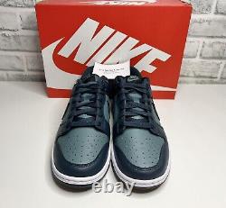 Nike Dunk Low Teal Armory Marine Mineral Slate Taille Uk 8.5 Sneakers? Nouveau Rare