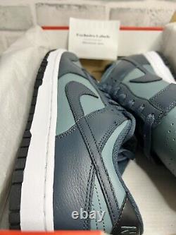Nike Dunk Low Teal Armory Marine Mineral Slate Taille Uk 9.5 Sneakers? Nouveau Rare