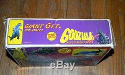 Nouveau Dans Box 1985 Vintage Giant 6' Gonflable Godzilla Imperial Company Rare Toy