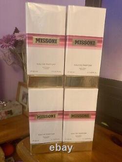 Nouveau et en boîte Missoni Eau De Parfum 50ml X4 Lot de travail. Rare