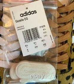 Nouvelle Adidas X Noah Gazelle. Cheetah Imprimer Uk 8.5 Avec Étiquette Et Boîte Og. Exercice 5378 Rare