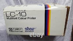 Nouvelle Étoile Lc-10 Rare Vintage Imprimante Multifont Couleur Dot Matrix