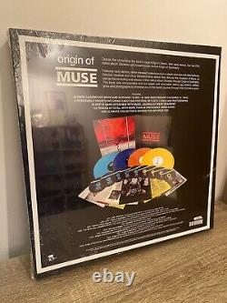 Origine de Muse. Ensemble de luxe RARE scellé en usine. 4 vinyles colorés, 9 CD