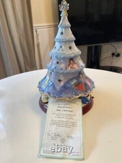 Ornement d'arbre 'Blue Christmas' de V. RARE Elvis, COMME NEUF, EN BOÎTE & AVEC CERTIFICAT D'AUTHENTICITÉ NUMÉROTÉ