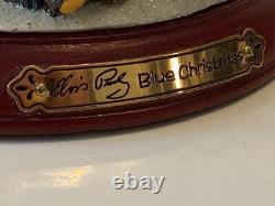 Ornement d'arbre 'Blue Christmas' de V. RARE Elvis, COMME NEUF, EN BOÎTE & AVEC CERTIFICAT D'AUTHENTICITÉ NUMÉROTÉ