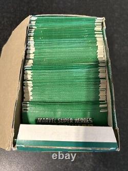 Panini Marvel Super Héros Guerres Secrètes 1986 100 Paquets (scellés) Boîte Complète RARE