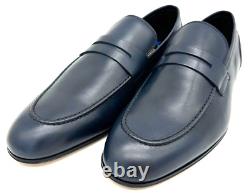 Paul Smith Slip-On en Cuir Véritable Chaussures Marines Neuves Boîte Rare Taille UK8 EU42 US9