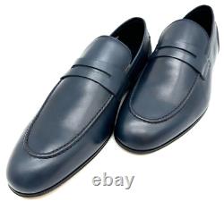 Paul Smith Slip-On en Cuir Véritable Chaussures Marines Neuves Boîte Rare Taille UK8 EU42 US9